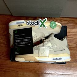 Jordan 4 Retro Off White Sail