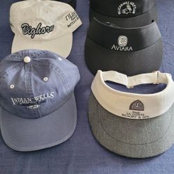 Golf hats and visors