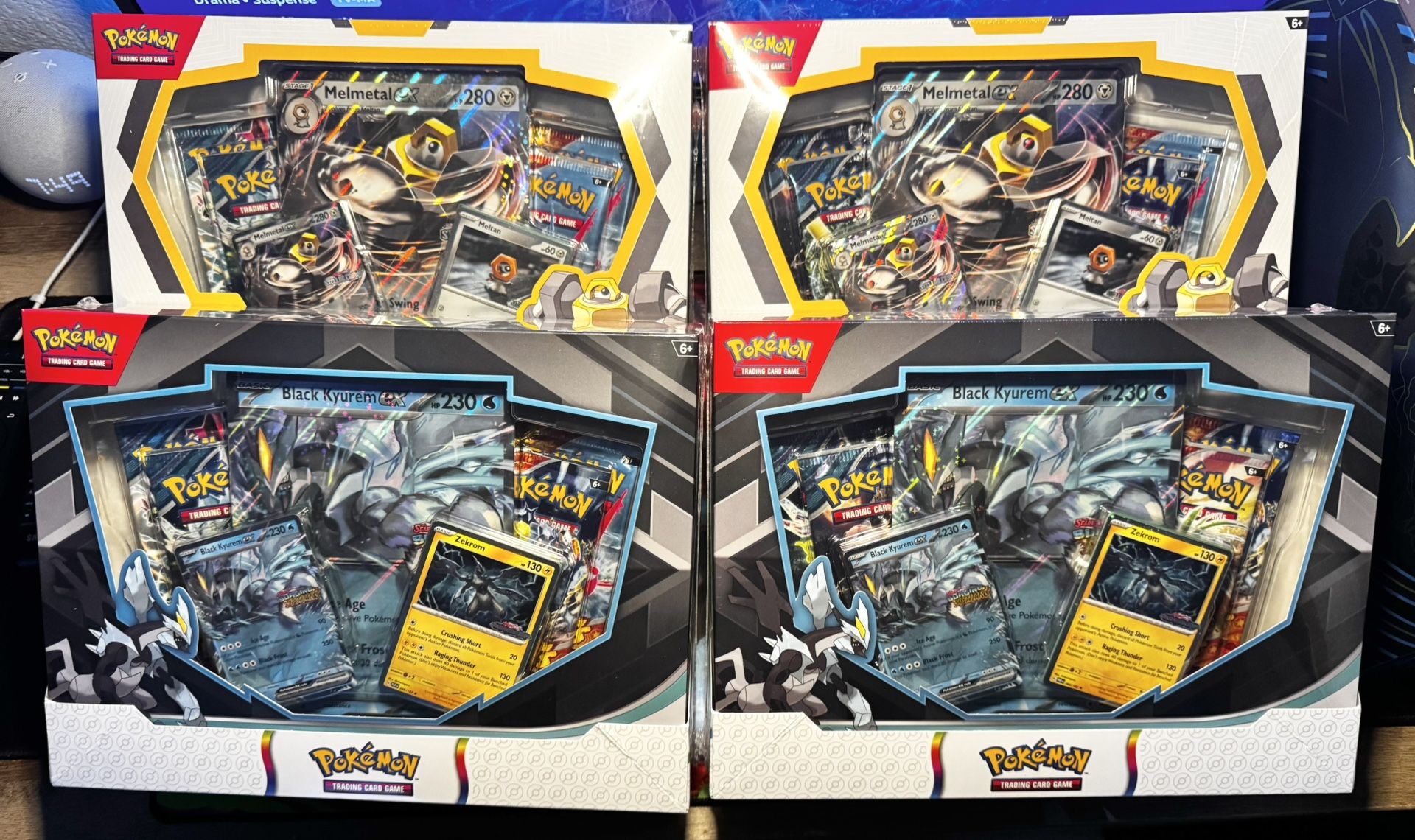Pokemon - New / Sealed - MELMETAL EX & BLACK KYUREM EX BOX COMBO (Target Exclusive)