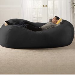 JAXX 7 FT Charcoal Lounging Bean Bag Sofa 