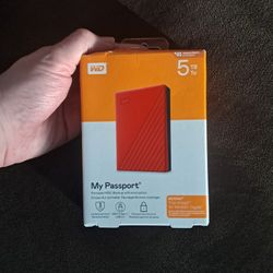 5 Terabytes Wd Passport Hard Drive Portable 