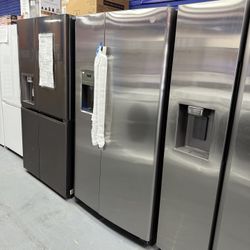 GE SIDE BY SIDE REFRIGERATOR- BRAND NEW