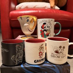 5 Disney Mugs