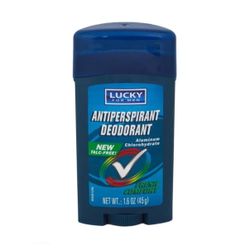 Lucky Antiperspirant Men Fresh Comfort Deodorant New Talc Free 1.6oz Brand New