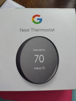 Google nest thermostat charcoal color