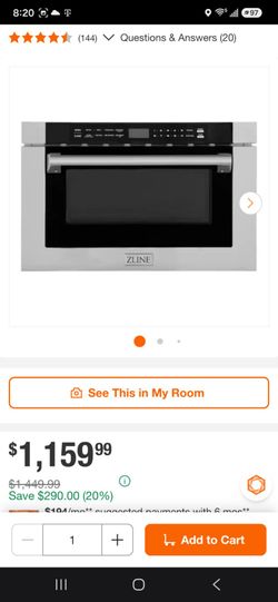 ZLINE Stainless Steel Microwave Drawer