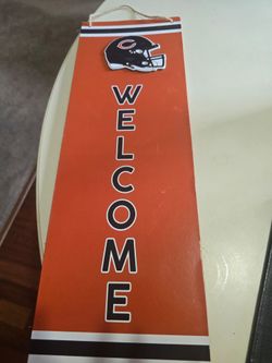 Chicago Bears Welcome Sign Wall Hanging