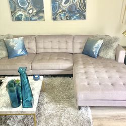 City Furniture Share Light Grey Sofa