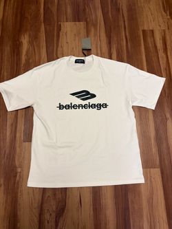 Balenciaga Active Logo T-Shirt White large
