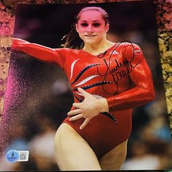 BAS COA JORDYN WIEBER SIGNED 8x10 OLYMPICS GYMNASTICS CHAMP PHOTO