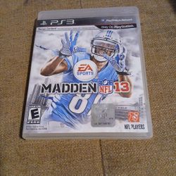 NFL Madden 13 For Ps3