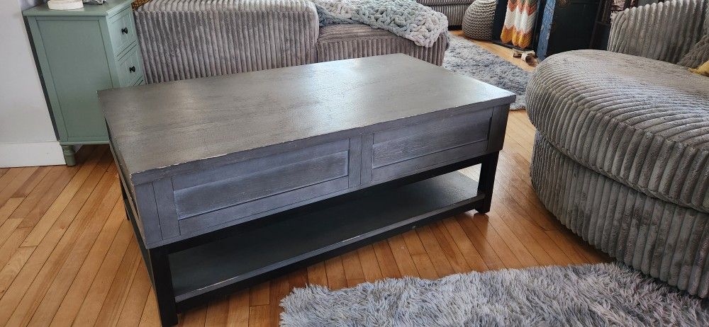 Ashley Furniture Lift Top Coffee Table Grey