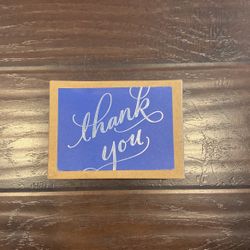 Blue Thank You Cards 