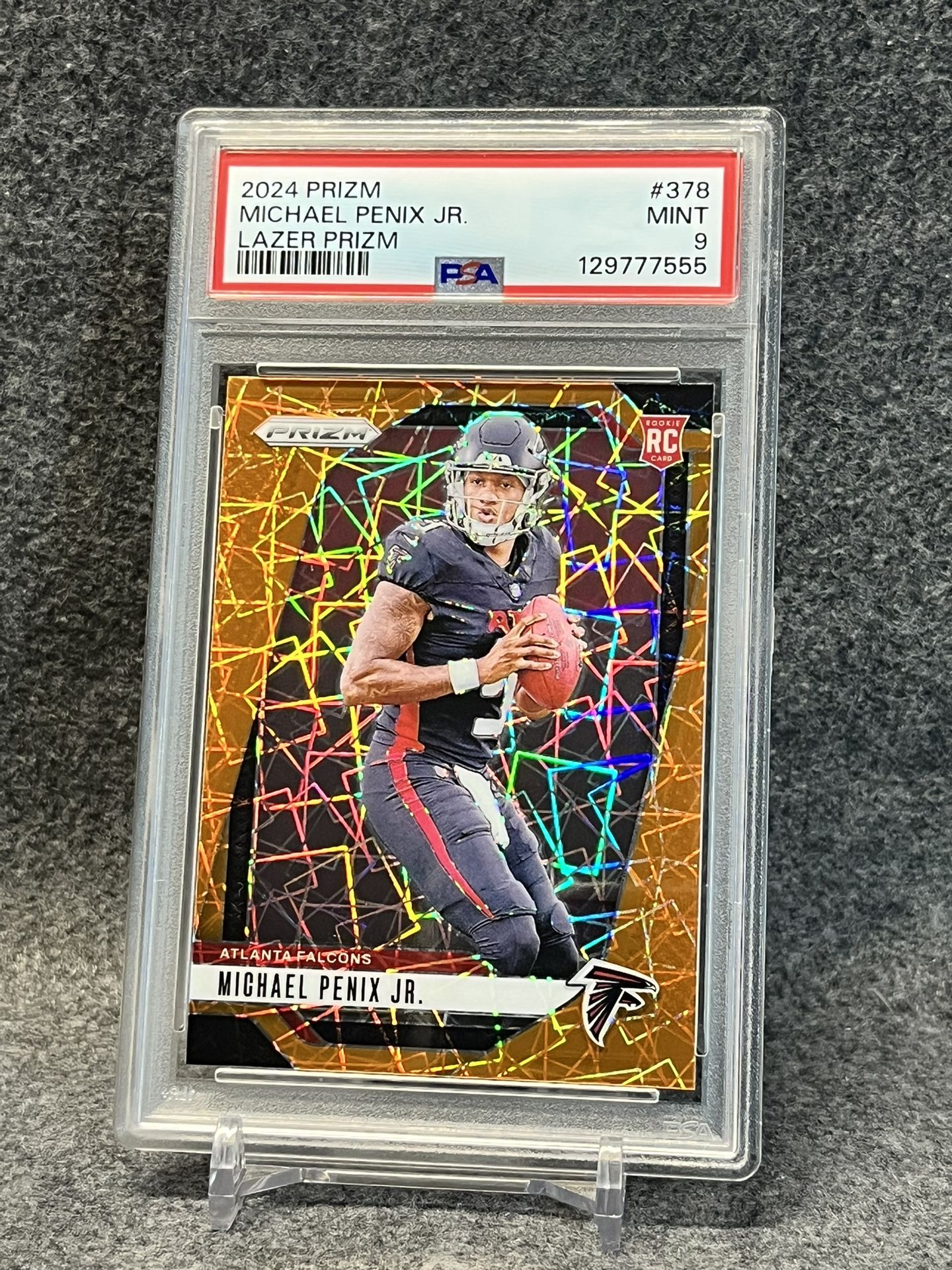 🦾 2024 Michael Penix Jr. ROOKIE LAZER Prizm PSA 9!! 🦾
