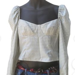 Gianni Bini Corset Long Sleeve Top