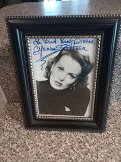 Maureen O'Hara autograph signature signed photo photograph picture framed