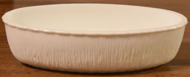 Solid Oval white bowl