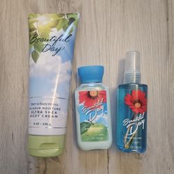 Bath & Body Works Beautiful Day Ultra Shea Body Cream, Mist & Body Lotion