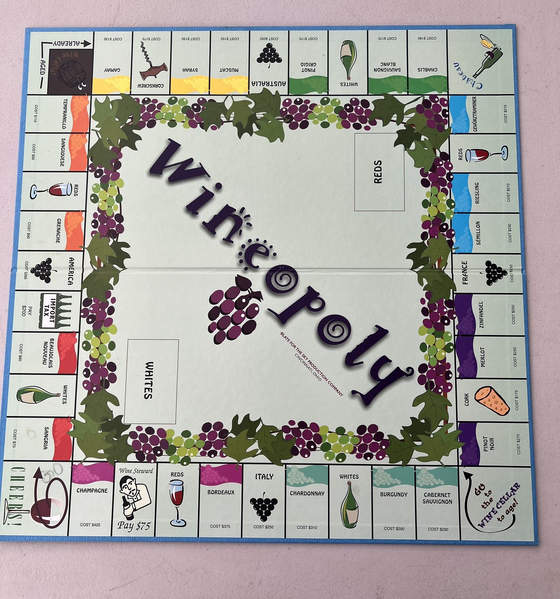 Vineopoly Board Game