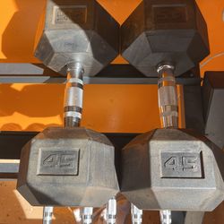 45lbs Dumbbells 