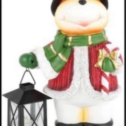 Brandnew Christmas Moose Decor Holding Lantern, 3D Realistic Exquisite Battery Operated LED Light Christmas Moose Figurine