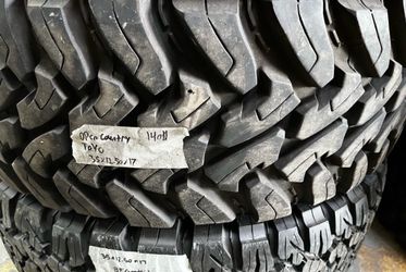 SEMI NEW LT 351250R17 Toyo Open Country MT or BFGoodrich KO2 AT 10 ply for $140 picked up or $180 installed and balance EACH. 351250R17  35 12.50 17  