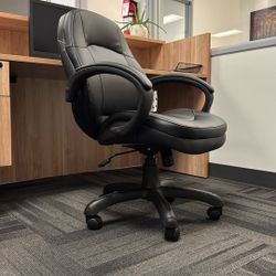 Presta Mid Back Leather Office Chair