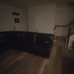 Brown leather Recliner Couch 