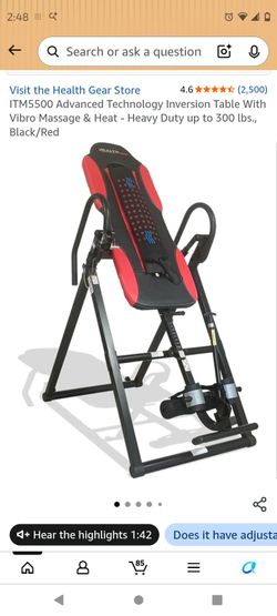 Inversion table
