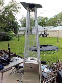 Hiland 40,000 BTU Quartz Glass Tube Stainless Steel Propane Patio Heater