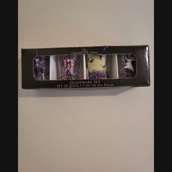 Tim Burton Nightmare Before Christmas Set Of 4 1.5  oz