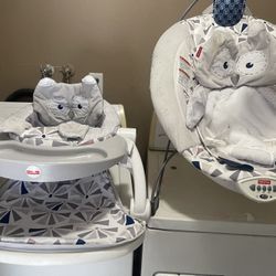 Swing And Baby Chair Set 