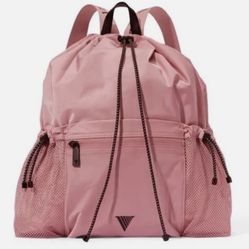 Victoria’s Secret The Live On Point Cinch-Top Backpack-Blush Nylon