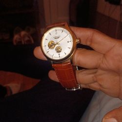 Men's Automatic Mechanical Movement Watch With Stainless Steel Butterfly Clasp Longlux