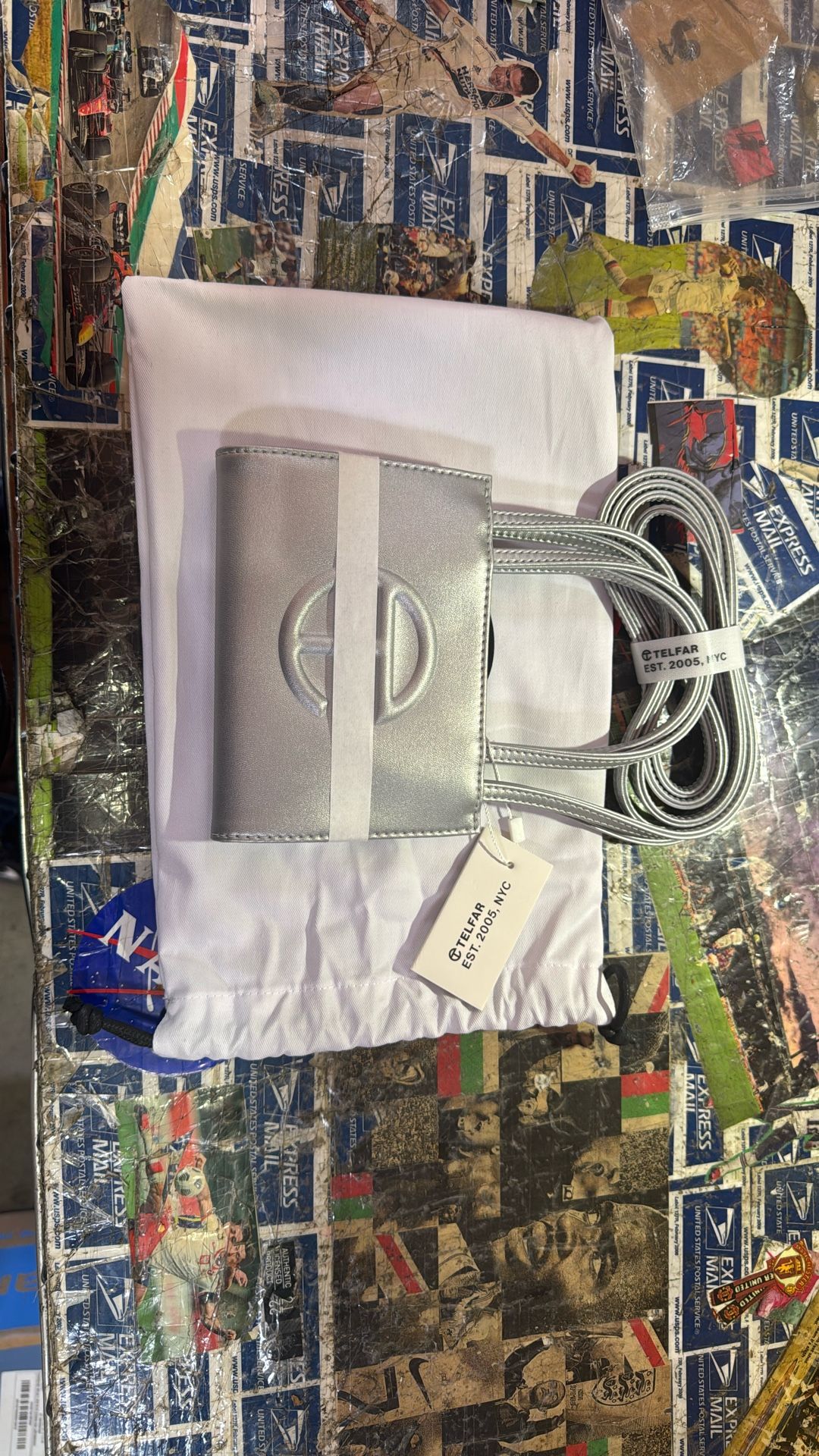 Telfar Silver Small Bag