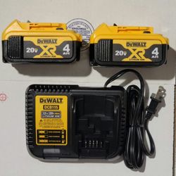 2 4ah Batteries & Charger Kit 