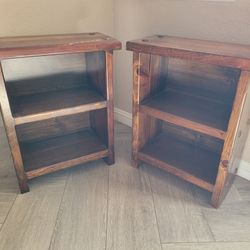 Pair of Solid Wood Night Stand/End Tables
