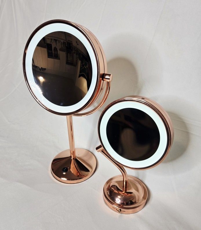 Conair Reflections Double-Sided LED Lighted Vanity Makeup Mirrors (2)