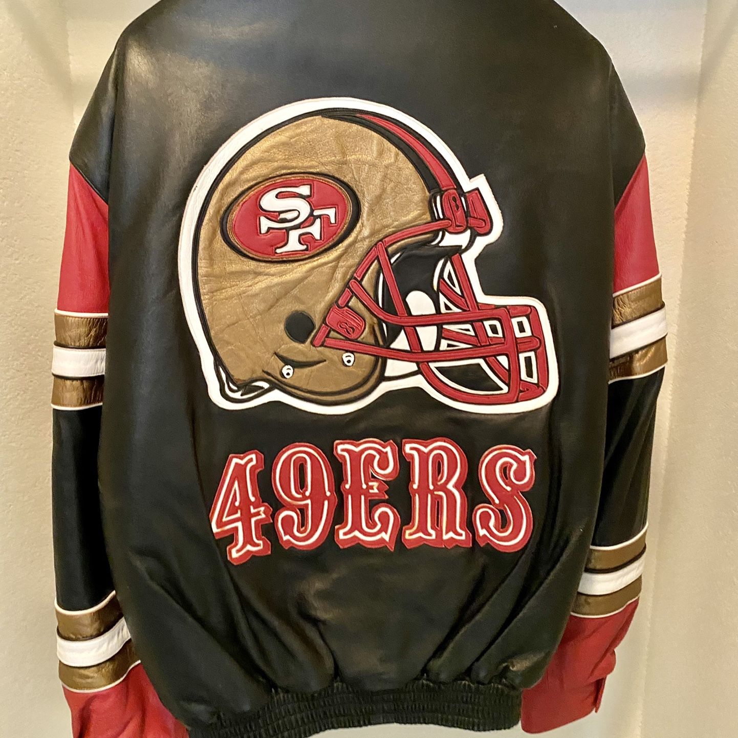 SAN FRANCISCO 49ERS LEATHER JACKET – Jeff Hamilton Shop