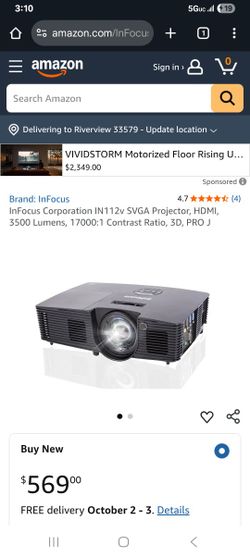 Infocus Hdmi Projector 3500 Lumens
