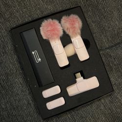 Wireless Lavalier Microphone (pink)  