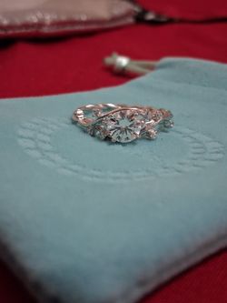 1 Carat Moissanite Size 9 Ring S925 Sterling Silver