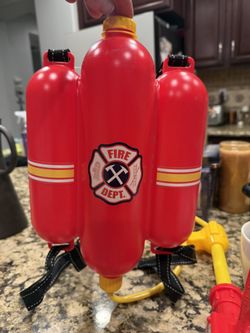 Firefighter Backpack Water Gun Blaster new.
