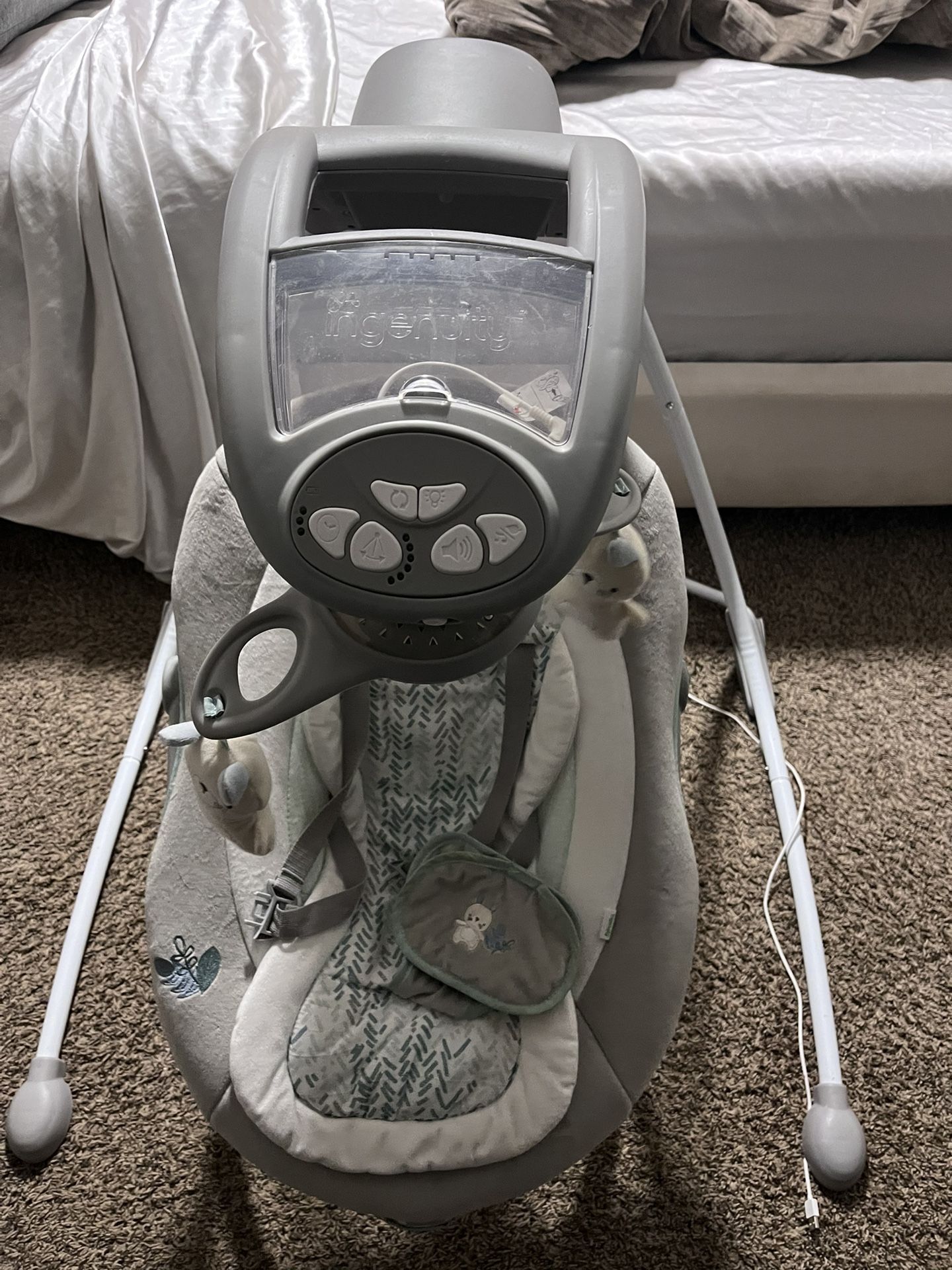 Infant Swing With Removable Infant Vibrating Rocker
