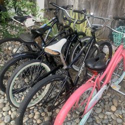 Various Bikes 26” 27” & 29” Wheel Bases,  Prices Vary