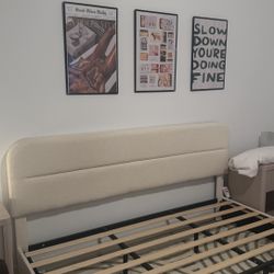 king bed frame - boucle 