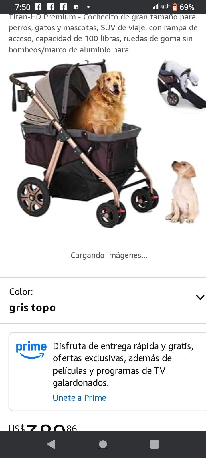 Hpz Pet Rover Titan HD Premium XL Dog/Cat Stroller Originally $365 *Asking $150** Like New!!
