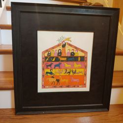FRAMED RELIGIOUS ICON - NOAH'S ARK