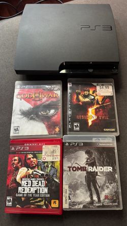 PS3 Slim 160GB + 4 Games – Works Great – HDMI Included