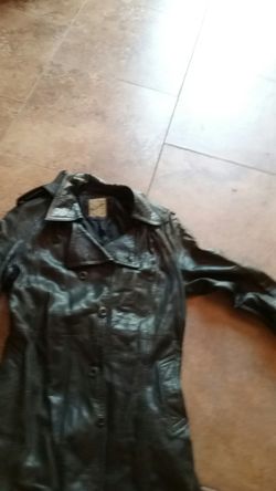 mcdouglas leather mens coat 38 reg